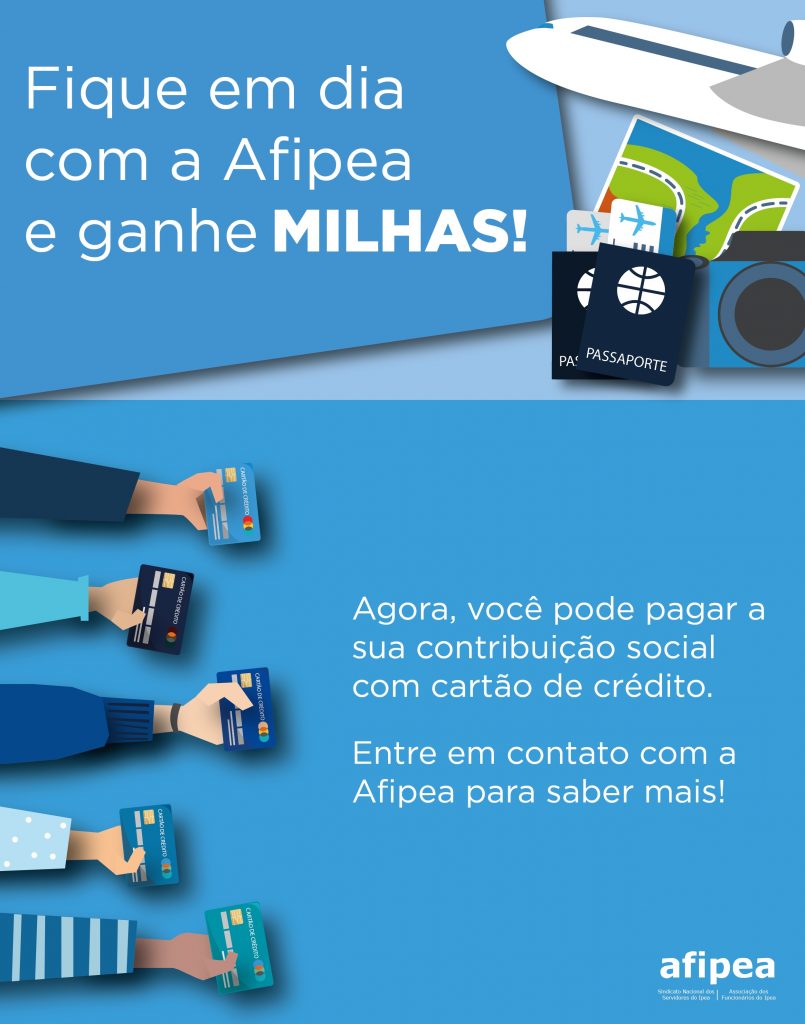 Fique em dia com a Afipea e ganhe milhas!